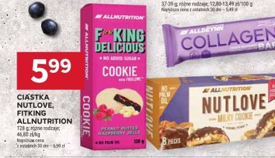 Ciastka Nutlove Fitking Allnutrition promocja w Stokrotka