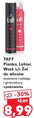 Pianka do włosów Taft shine promocja