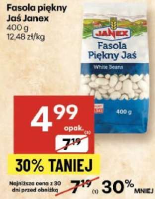 Fasola piękny Jaś Janex promocja w Delikatesy Centrum