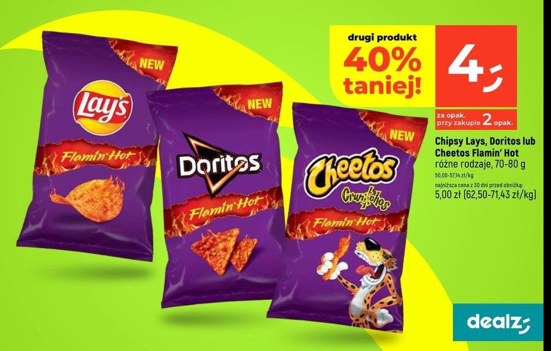 Chipsy flamin' hot Lay's Frito lay lay's promocja