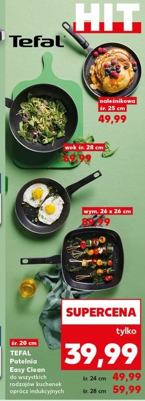 Patelnia easy clean 28 cm Tefal promocja w Kaufland