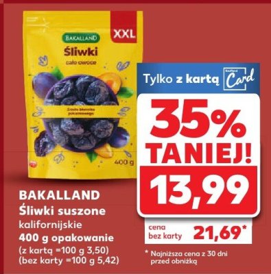 Śliwki suszone kalifornijskie promocja w Kaufland