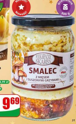 Smalec z mięsem i grzybami  promocja w Dino
