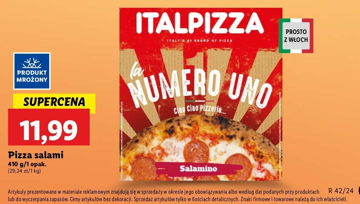 Pizza salamino ITALPIZZA promocja