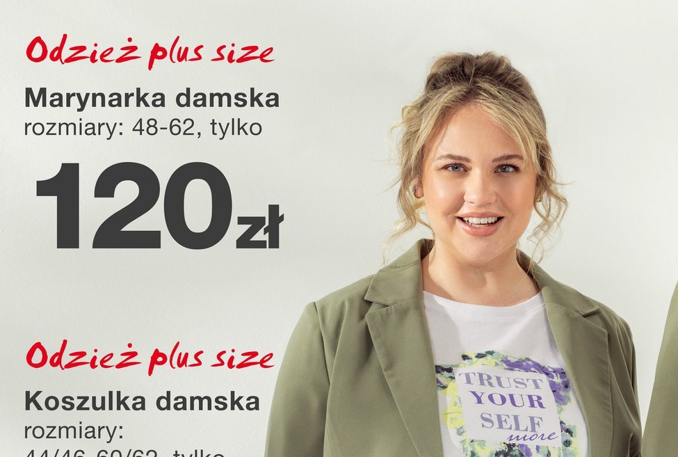 Marynarka damska 48-62 promocja w KiK