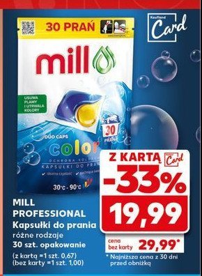Kapsu艂ki do prania color MILL PROFESSIONAL promocja