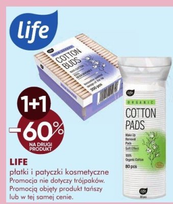 LIFE płatki i patyczki kosmetyczne promocja w Super-Pharm
