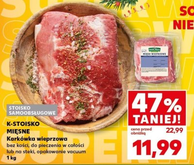 Mięso karkówka wieprzowa  promocja w Kaufland