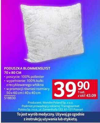 Poduszka promocja w Selgros