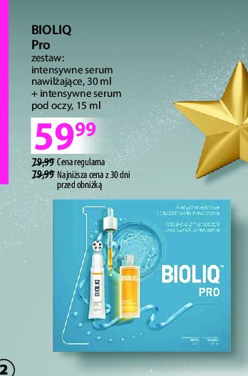 Zestaw w pudełku bioliq pro: serum rewitalizujące do twarzy 30 ml + serum intensywne pod oczy 15 ml Bioliq zestaw promocja w Hebe