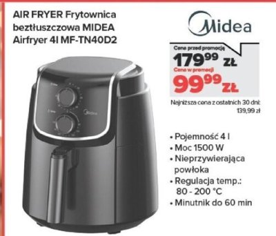 Frytownica beztłuszczowa  Airfryer 4l MF-TN40D2 promocja w NEONET