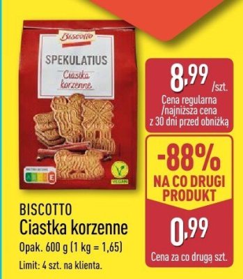 Ciastka korzenne Spekulatius promocja w Aldi