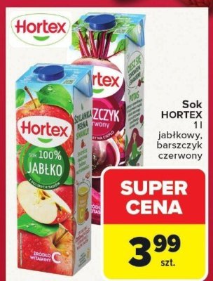 Sok Hortex jabłkowy 1l promocja w Carrefour Market