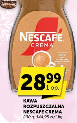 Kawa rozpuszczalna Nescafe Crema promocja w Groszek