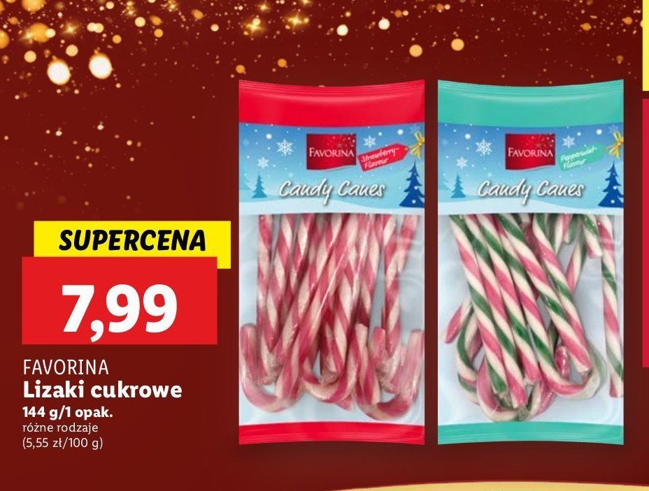 Lizaki cukrowe Favorina promocja