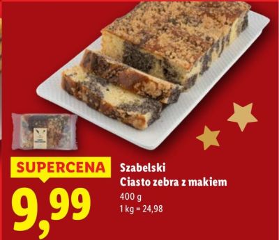 Ciasto zebra z makiem promocja w Lidl