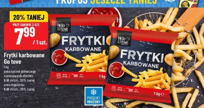 Frytki karbowane Go tove promocja w POLOmarket