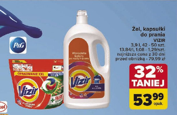 Kapsułki do prania fairy effect Vizir platinum pods promocja