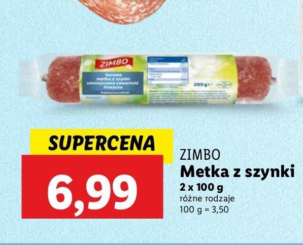 Metka z szynki Zimbo promocja