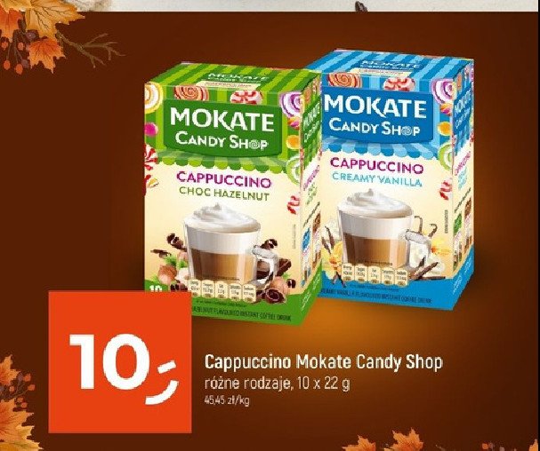 Cappuccino choc hazelnut Mokate cappuccino candy shop promocja