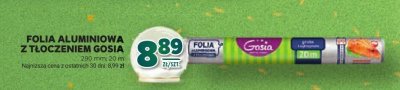 Folia aluminiowa z tłoczeniem Gosia 290 mm, 20 m promocja w Stokrotka