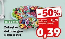 Zakrętka dekoracyjna 82 mm 6 zaczepowa promocja