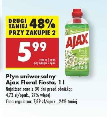 P艂yn do mycia konwalie Ajax floral fiesta Ajax . promocja