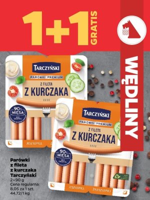 Parówki z fileta z kurczaka Tarczyński promocja
