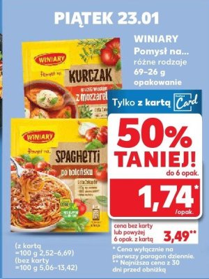 Pomysł na... różne rodzaje 49-62g promocja w Kaufland
