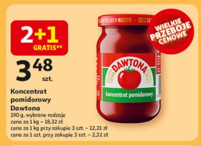 Koncentrat pomidorowy Dawtona promocja