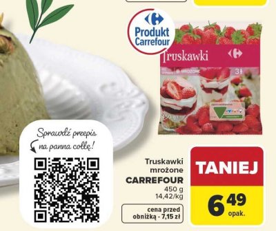 Truskawki mrożone Carrefour promocja w Carrefour