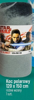 Koc polarowy Star Wars 120x150 cm promocja w POLOmarket