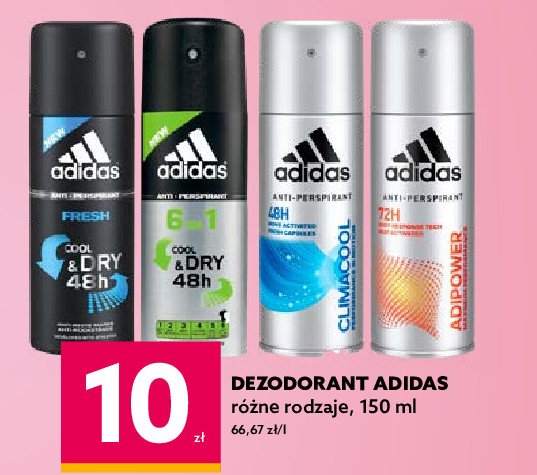 Dezodorant fresh Adidas men cool & dry 48h Adidas cosmetics promocja
