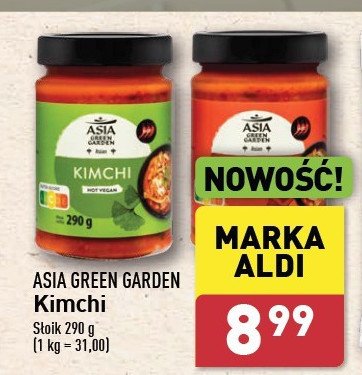 Kimchi zielone Asia green garden promocja w Aldi