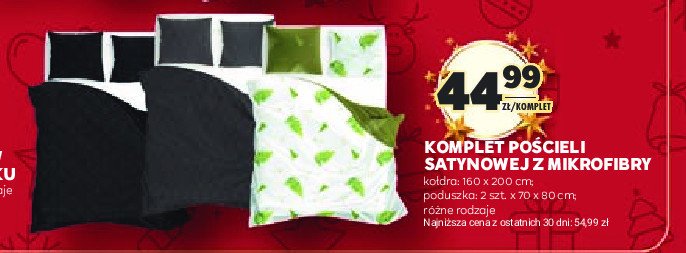 Komplet pościeli satynowej 160 x 200 cm + 2 x 70 x 80 cm promocja w Stokrotka