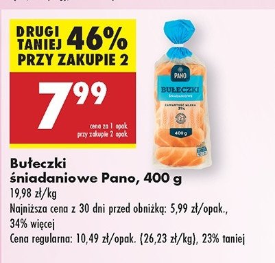 Bułeczki śniadaniowe Pano promocja w Biedronka