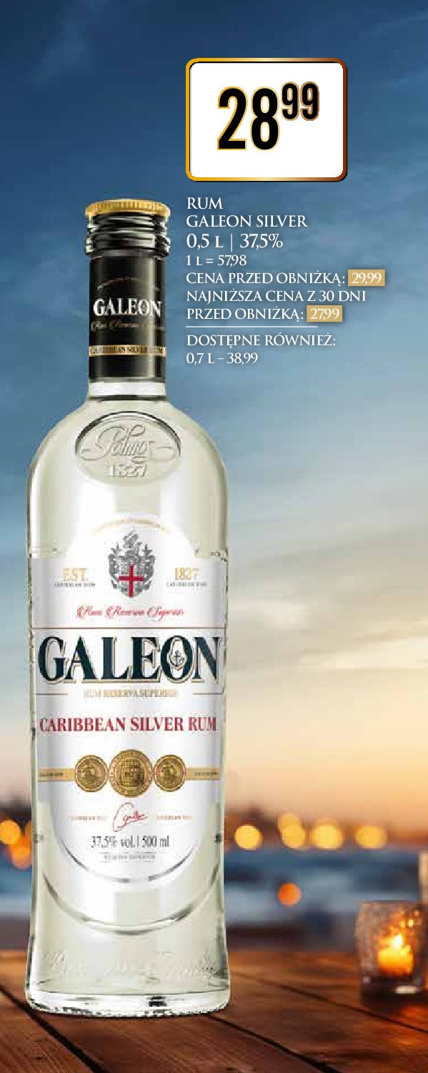 Rum Galeon silver promocja w Dino