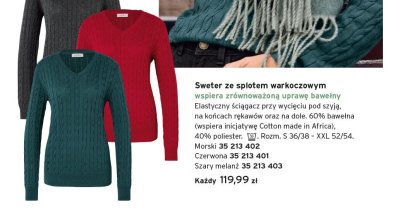 Sweter promocja w Tchibo