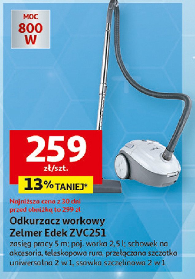 Odkurzacz edek zvc251 Zelmer promocja