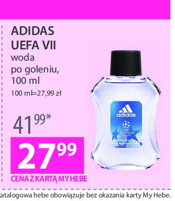Woda po goleniu Adidas men champions league arena edition Adidas cosmetics promocja