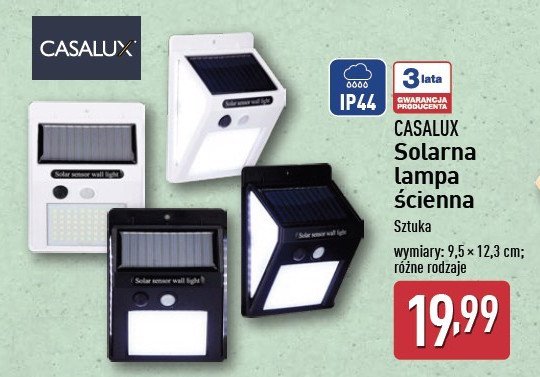 Lampa solarna led Casalux promocja w Aldi
