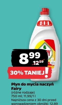 Płyn do mycia naczyń Fairy promocja w Netto