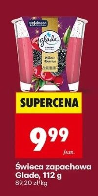 Świeca zapachowa Glade, 112 g promocja w Biedronka
