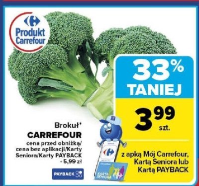 Brokuł promocja w Carrefour