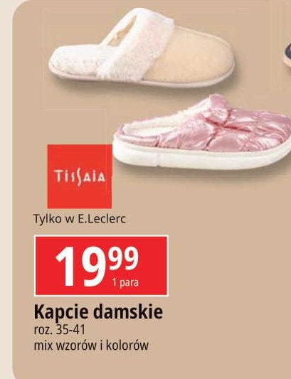 Kapcie damske roz. 35-41 Tissaia promocja