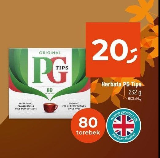 Herbata czarna PG TIPS promocja