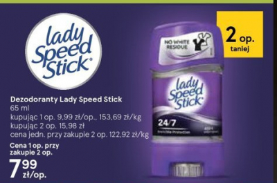 Dezodorant Lady speed stick 24/7 promocja