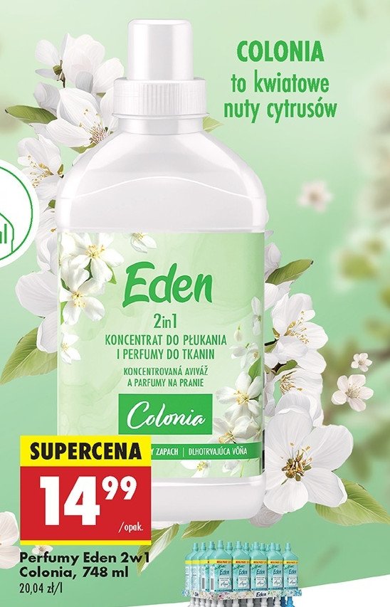 Perfumy do prania colonia Eden promocja w Biedronka