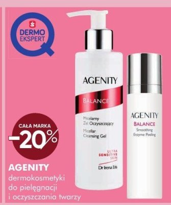 Dermokosmetyki do pielęgnacji i oczyszczania twarzy Agenity promocja w Super-Pharm