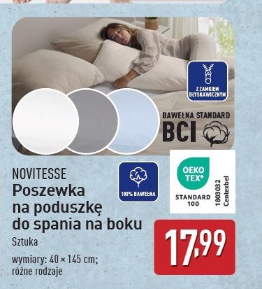 Poszewka na poduszkę z perkalu 40 x 145 cm Novitesse promocja